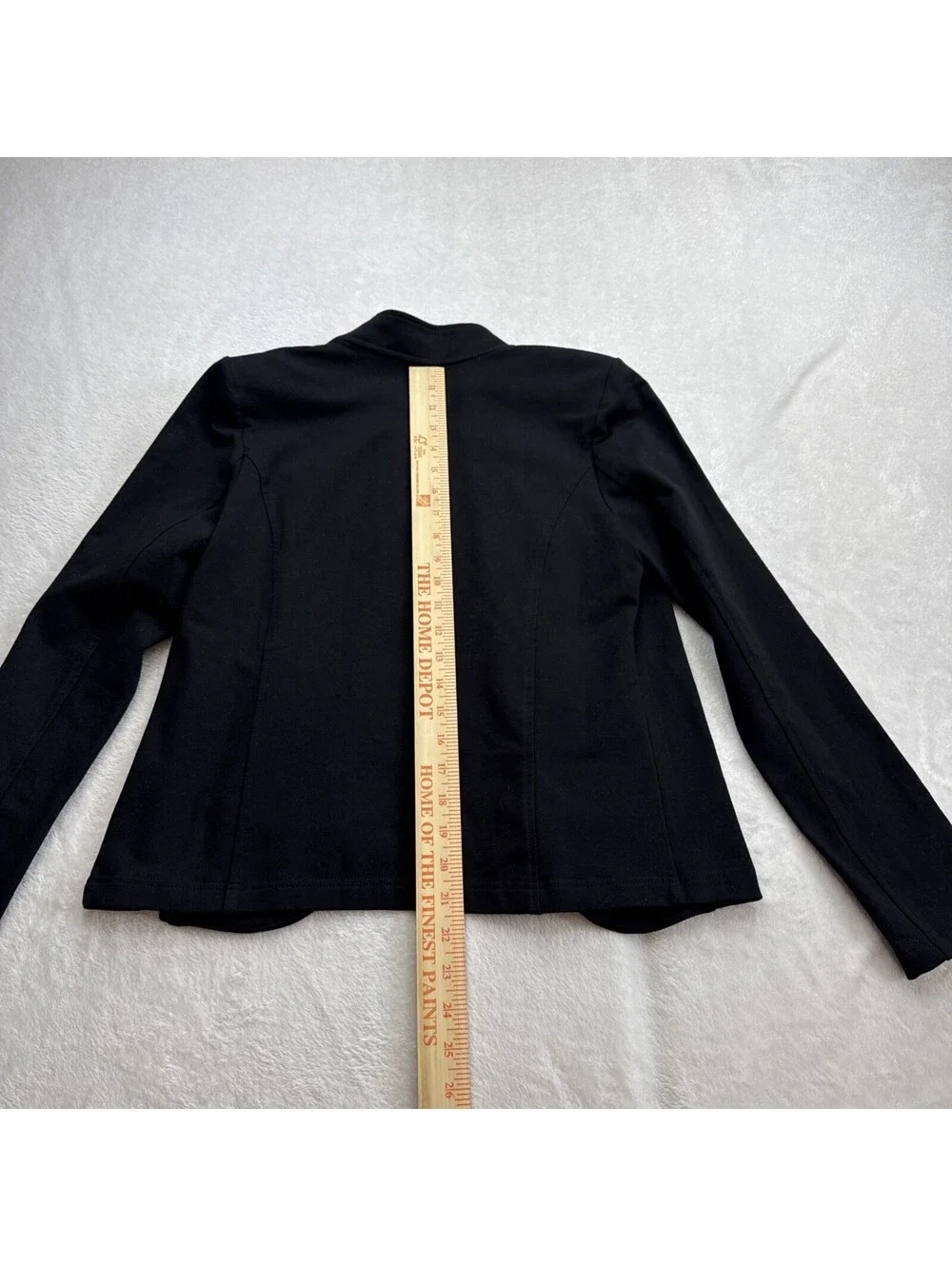 Tommy Hilfiger Jacket Womens P S Black Long Sleeve Open Front Military Band